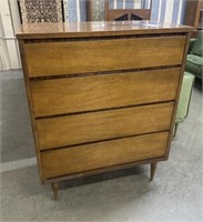 MID CENTURY MODERN 4 DRAWER CHEST BY BASSETT