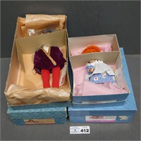 (4) Madame Alexander Dolls in Boxes