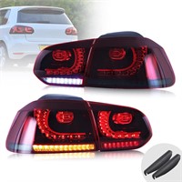 VLAND LED Tail Lights for 10-14 VW Golf 6/GTI/R