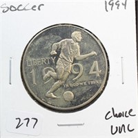 1994 WORLD SOCCER HALF DOLLAR  CHOICE UNC