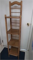 4-shelf Wooden Stand 54hx10" sq