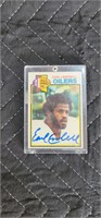 Earl Campbell Signed Oilers Card