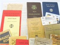 Lot of railroad paper ephemera