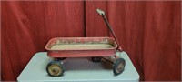Antique Little Red Wagon made of Metal