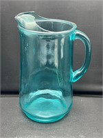 Vintage aqua turquoise pitcher