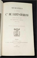 Memoires Du General Cte De Saint Chamans Hardcover