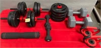 11 - MIXED LOT OF FREE WEIGHTS (G52)