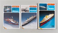 3 GERMAN SHIP PAPER MODELS