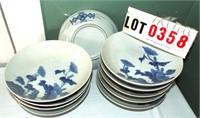 10 Oriental style bowls