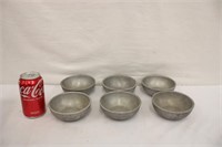 6 Craft American Pewter Bowls