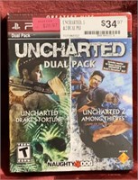 SEALED PS3 Uncharted Dual Pack Factory Sealed