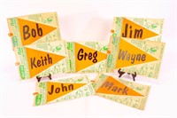 GLO-GO Vtg Bicycle NAME FLAGS New Old Stock 7X