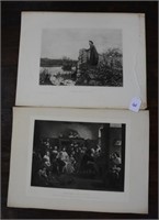 Lot of 2 Vintage Prints