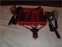 Tray of Kitchen Utensils