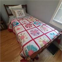 Twin Size Bed with Head & Foot Boards +++