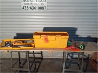 Yellow Tool Box w/Tools