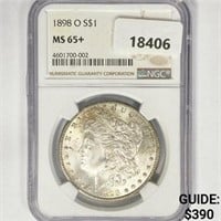 1898-O Morgan Silver Dollar NGC MS65+