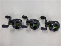 3 Baitcasters,KaleXXL2-L Low Profile, Left Handed