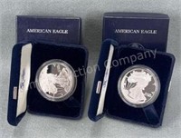 2x - American Eagle Silver 1 Oz Coin