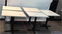 Five Off-White Small Laminate Tables