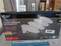 4 pack LED recessed lighting kit