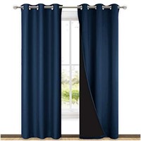 NICETOWN Complete 100% Blackout Curtain Set,