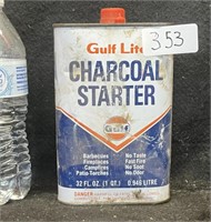 "GULF" LIGHTER FLUID CAN