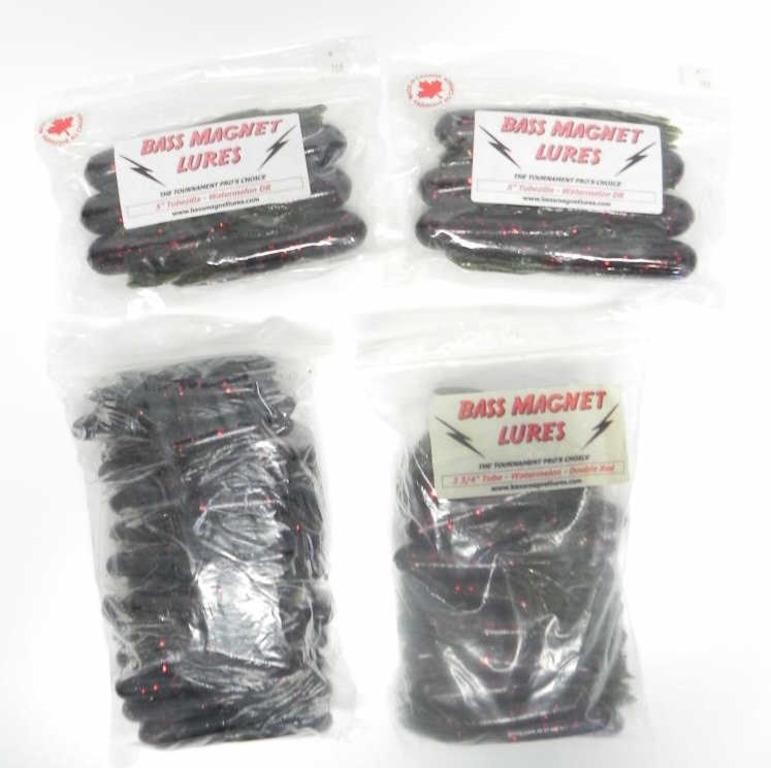 ASSTD 'BASS MAGNET' TUBE SOFT BAIT LURES