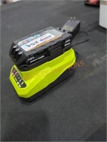 Ryobi 18v 1.5 ah battery and charger