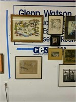 Group Of Framed Artwork As Shown