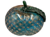 Lrg Murano Bubble Glass Like Apple/Peach