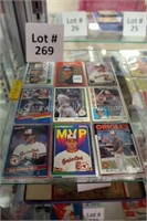 36 baseball cards: