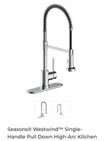Westwind Single Handle Kitchen Faucet-Stainless