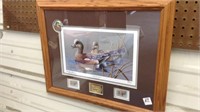 Framed picture of Early Presence ducks