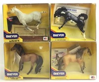 (4) Breyer Horse Figurines In Original Boxes