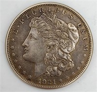 (JJ) 1921 S Silver Morgan Coin