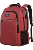 New Matein red backpack with usb plug in
