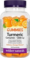 Webber Naturals Turmeric Curcumin Gummy, 1,260 mg