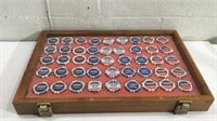 45 Collectible Trump 2020 Poker Chips in Case