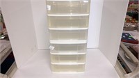 (2) 3-drawer Organization storage containers