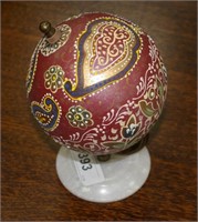 8" h Decorative Enameled Ball