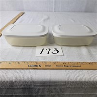 Two Tupperware Containers with Lids