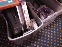 Two containers of electronics including portable