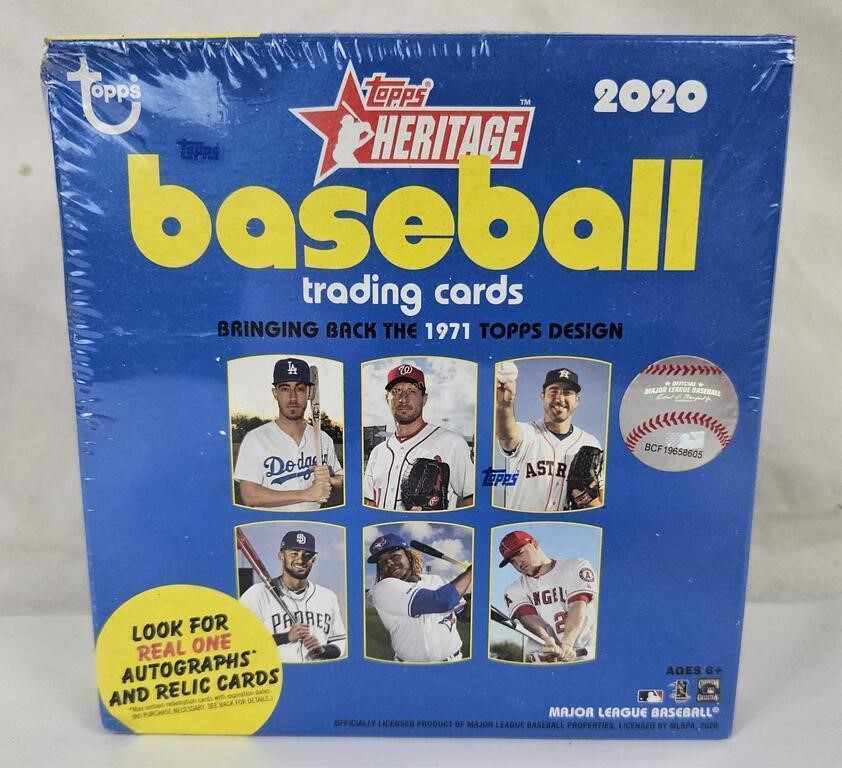 Sealed Topps Heritage 2020 Trading Cards