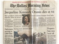 The Dallas Morning News Death of Jacqueline Onassi
