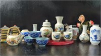 Small Asain Decor , Vases , Sake Set , Ginger Jar