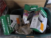 Box of Assorted Lawn Care Supplies