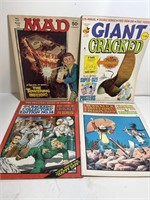 4- Vintage Mad Magazine Cracked mags 1970’s