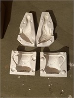 2 Ceramic molds/goose & cow pitcher