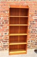Pine 6 Tier Bookcase 66x25.5x10"